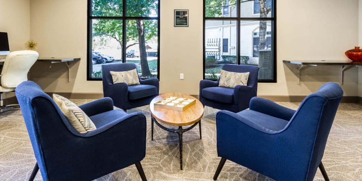 Business center at Marquis at Barton Trails in Austin, Texas