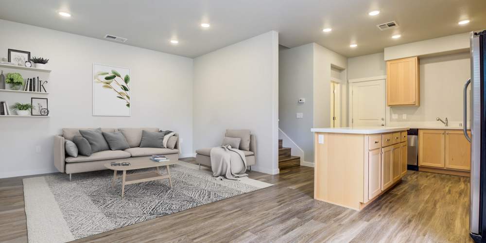 Modern living space at The Reserve at Rohnert Park in Rohnert Park, California