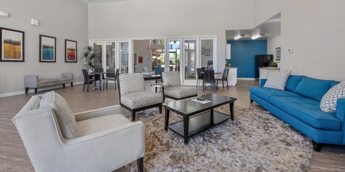 Clubhouse interior area at Alante at the Islands in Chandler, Arizona