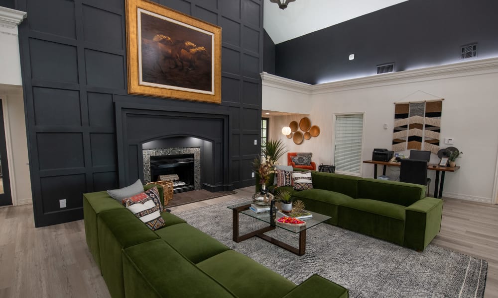 Spacious clubhouse at Sugarberry Apartments in Tulsa, Oklahoma