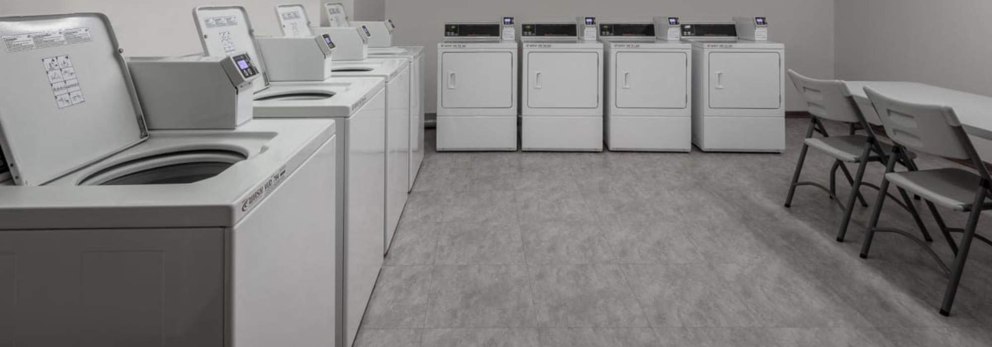 Laundry facility at Schroeder Square Apartments in Madison, Wisconsin