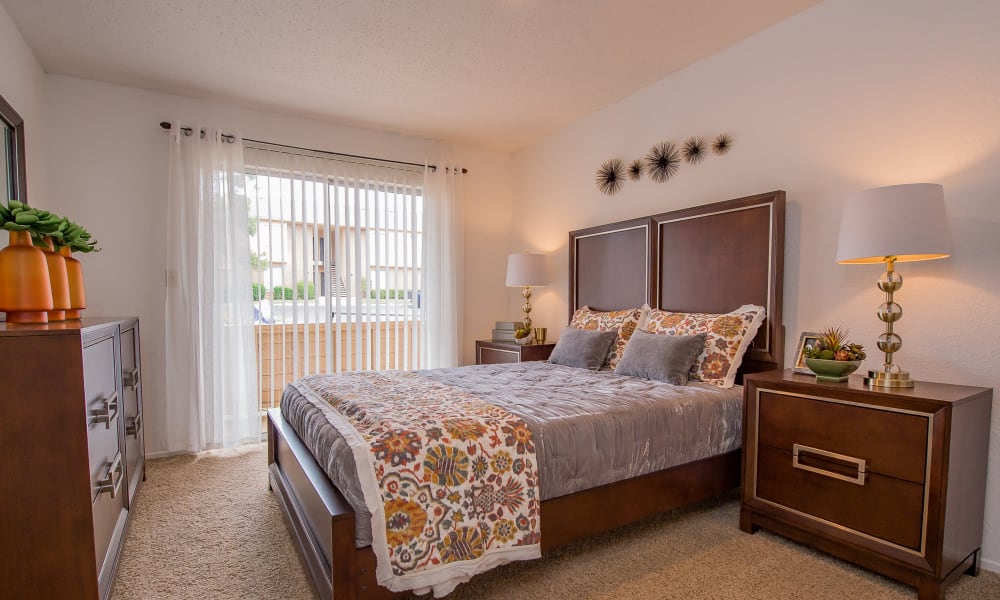 Bedroom at Windsail Apartments in Tulsa, Oklahoma