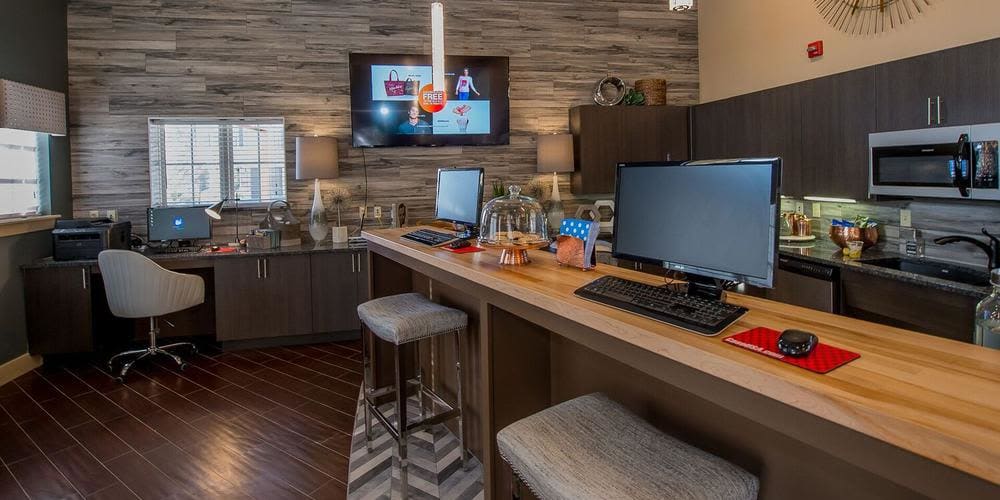 Business center at Watercress Apartments in Maize, Kansas