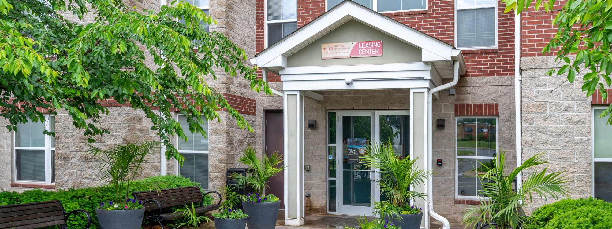 Exterior of the building at Mazza Grandmarc in College Park, Maryland