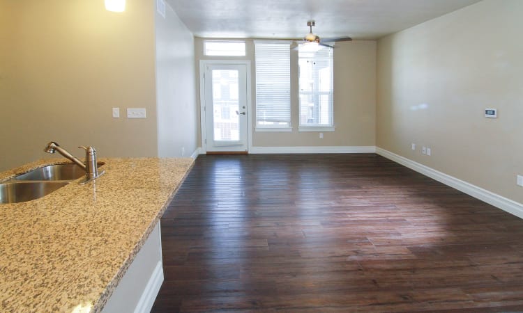 Open floor plan space at The Hills at Renaissance