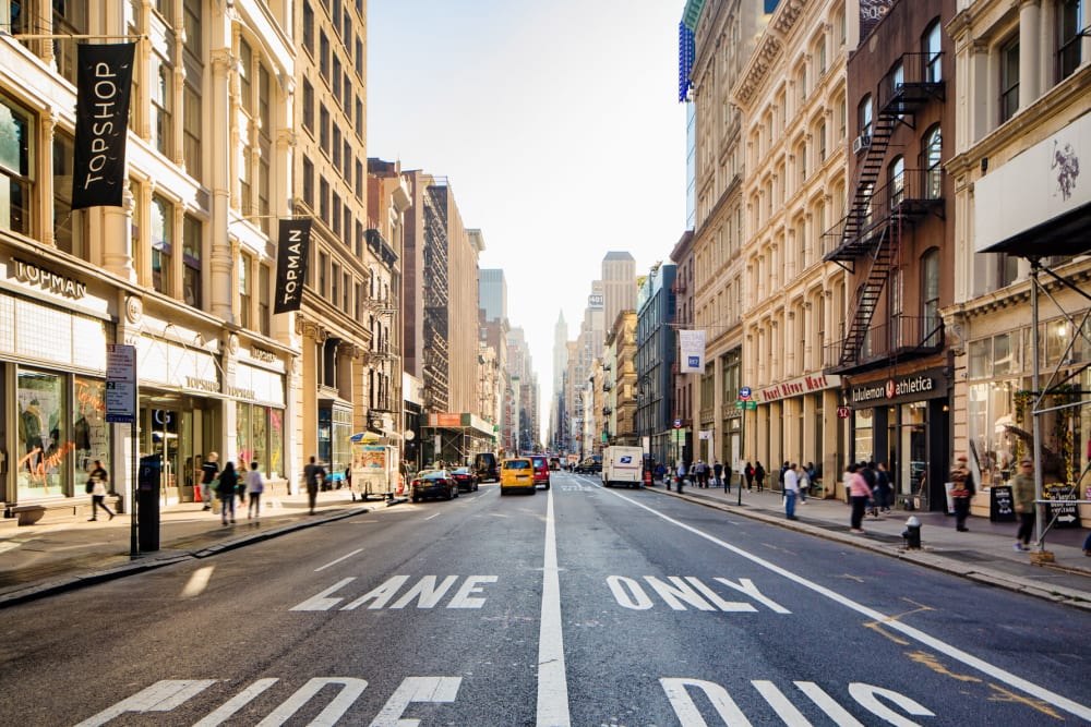 A street view near The Sutton Collection in New York, New York