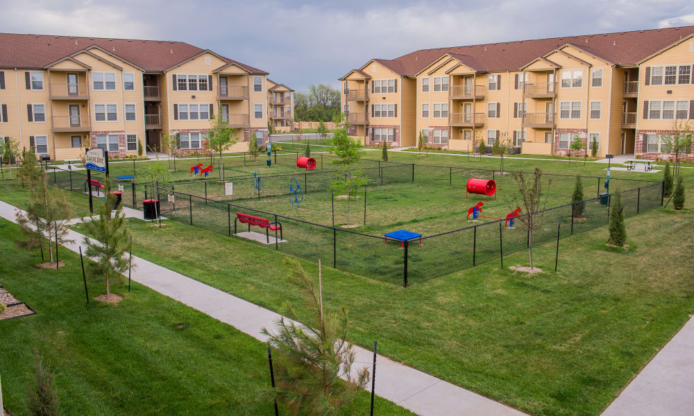 Dog park at Watercress Apartments in Maize, Kansas