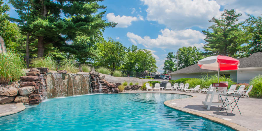 swimming pool at one of the communities at First Montgomery Group in Haddon Township, New Jersey