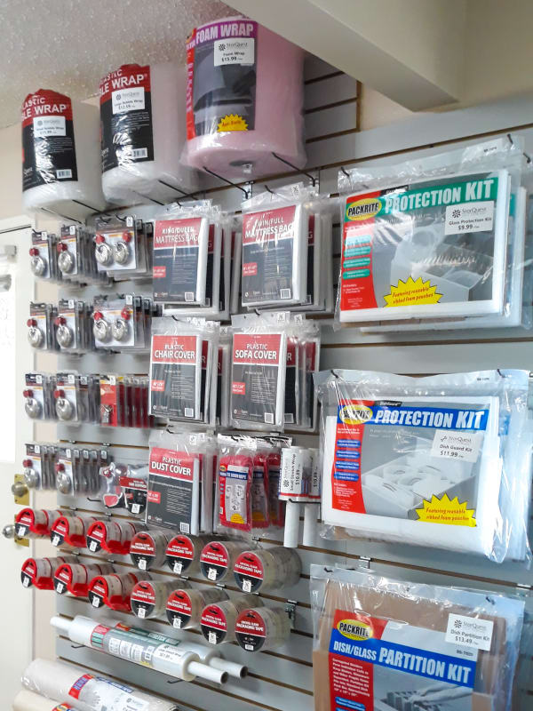 Packing supplies at StorQuest Self Storage in Camarillo, California