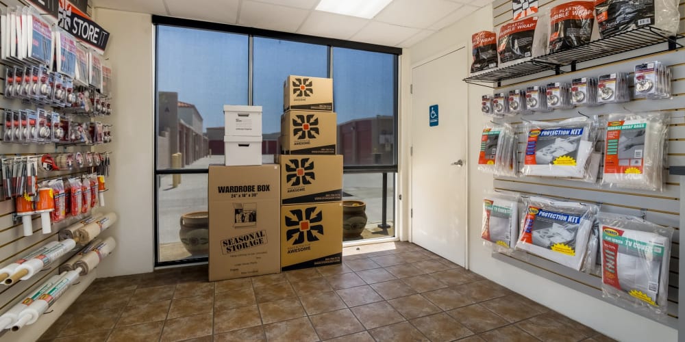 Packing supplies available at StorQuest Self Storage in La Quinta, California