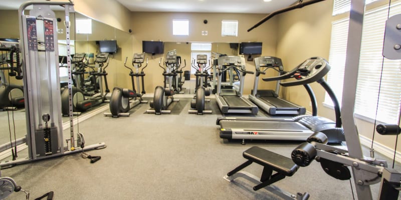 The fitness center at Aero Ridge in San Diego, California