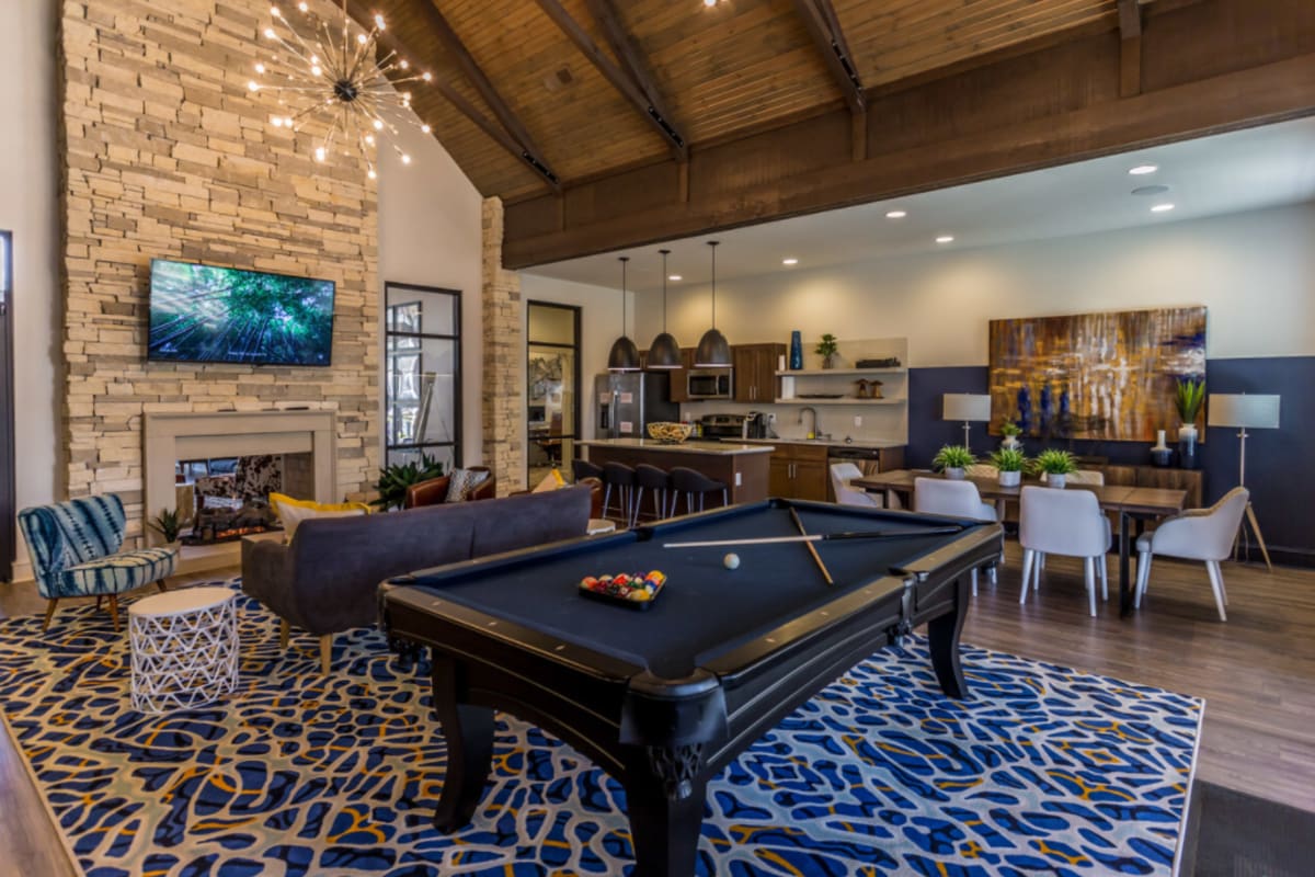Billiards and resident lounge at McKenzie Park in Little Rock, Arkansas