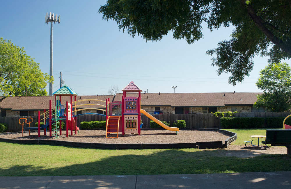 Playground in the community at Daffodil in Austin, Texas 