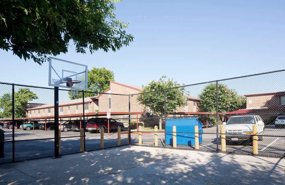 Basketball court at Sierra Ridge in Austin. TX