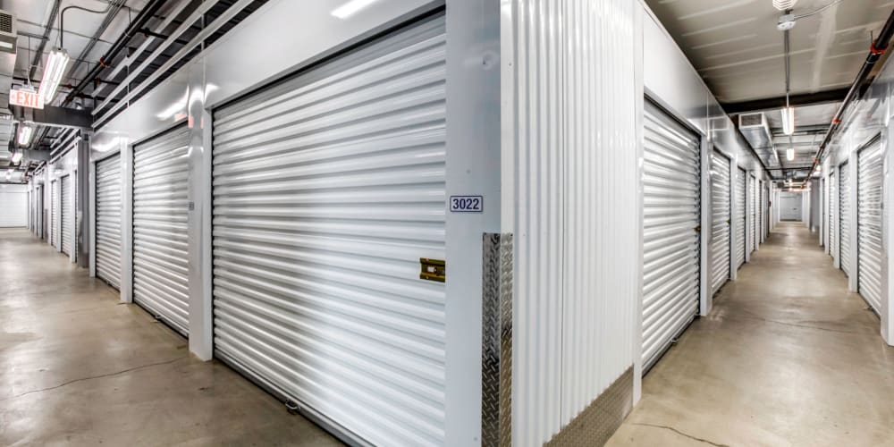 Indoor climate controlled units at StorQuest Self Storage in Indio, California
