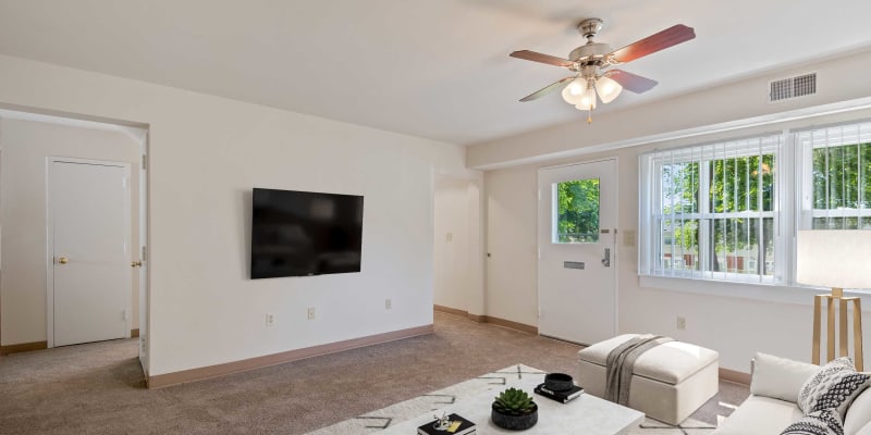 A living room at North Severn Village in Annapolis, Maryland