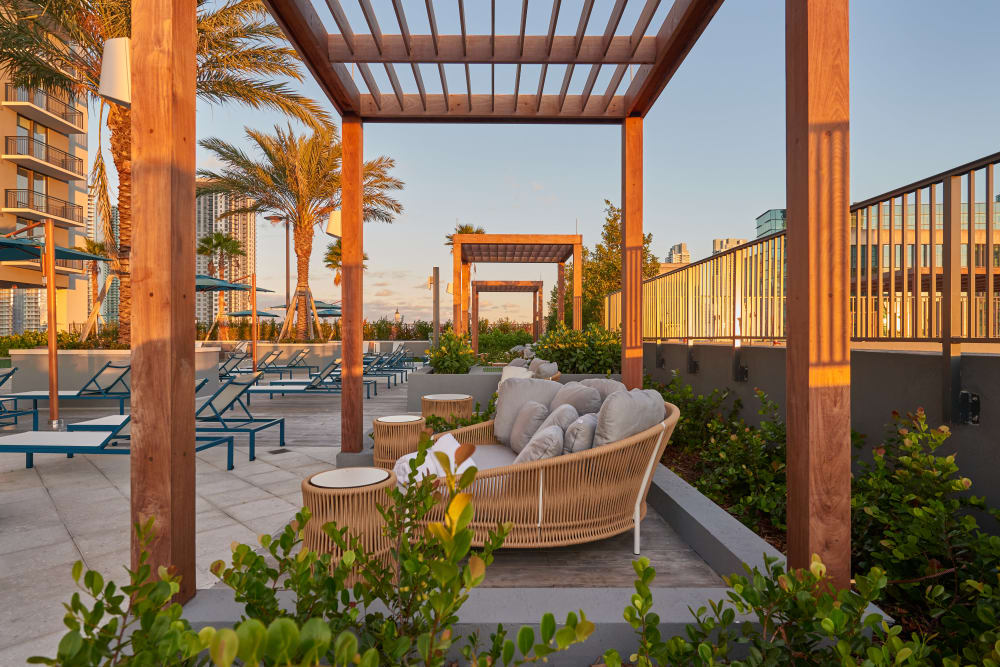 Cabanas at ParkLine Miami in Miami, Florida