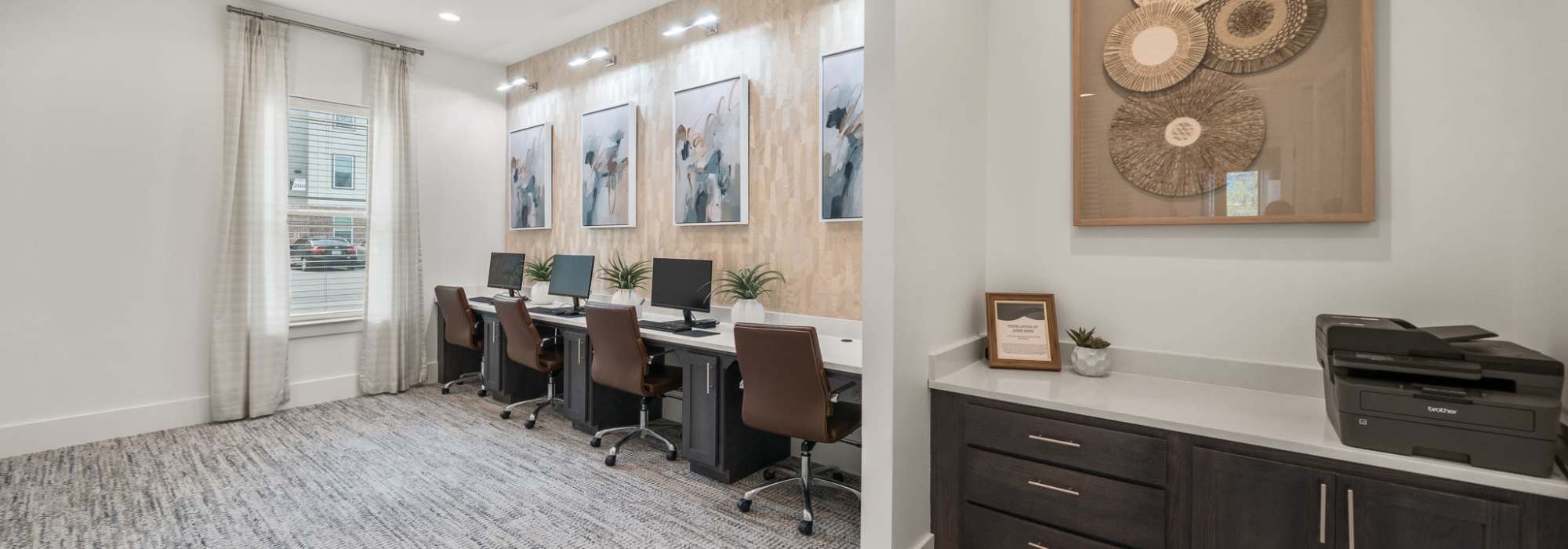 Business center at Fletcher Black in Panama City, Florida