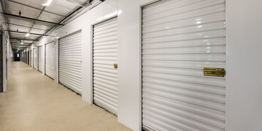 Indoor climate controlled storage units at StorQuest Express Self Storage in Fountain, Colorado