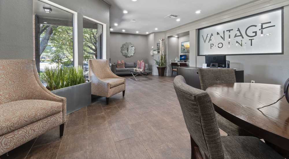 Leasing office at Vantage Point Apartments in Dallas, Texas