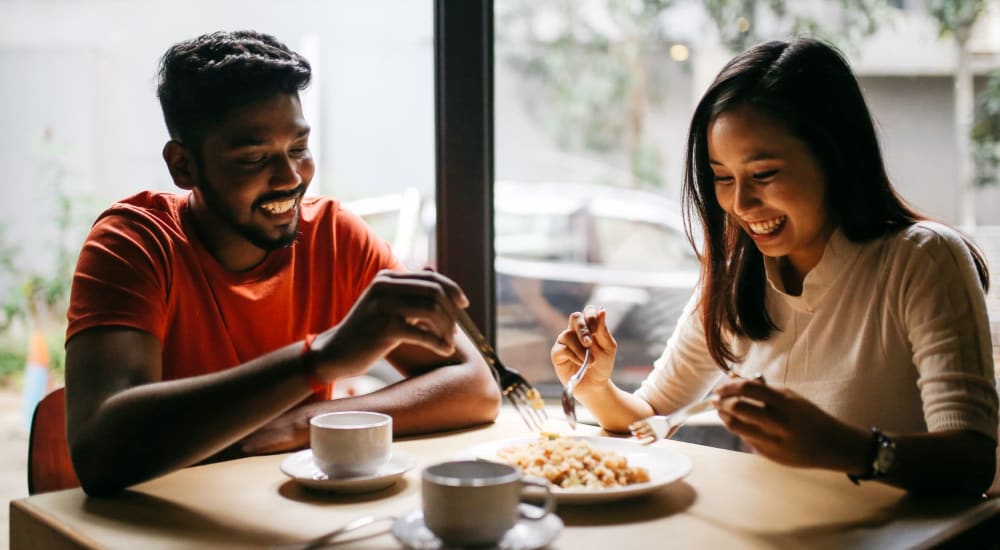 Residents enjoy a meal at their favorite spot near Walton Crossings in Jeannette, Pennsylvania