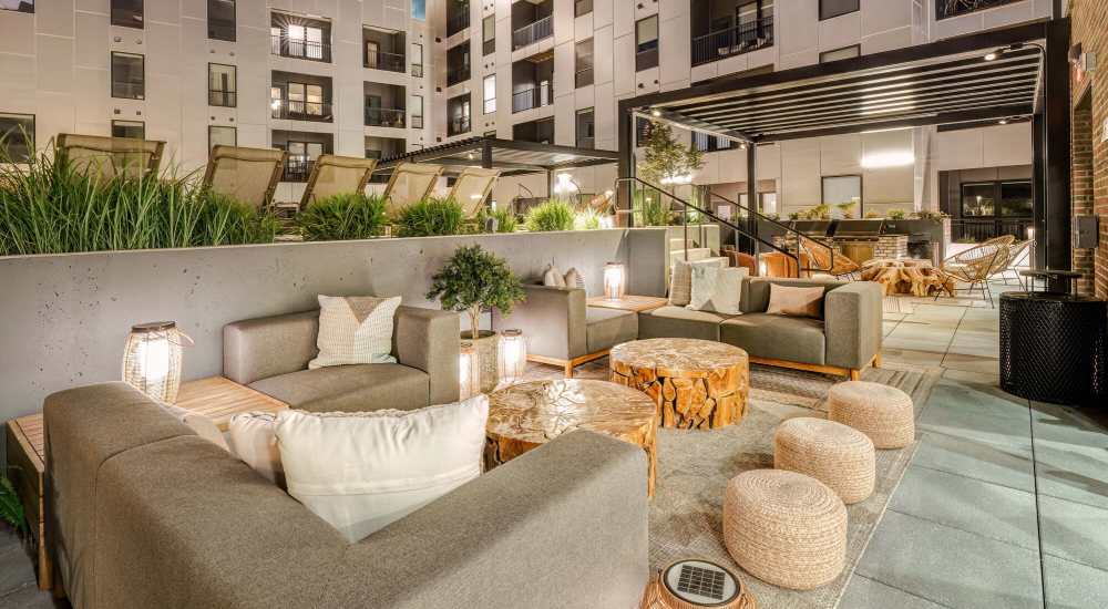 Open seating area at Green|House Short North in Columbus, Ohio