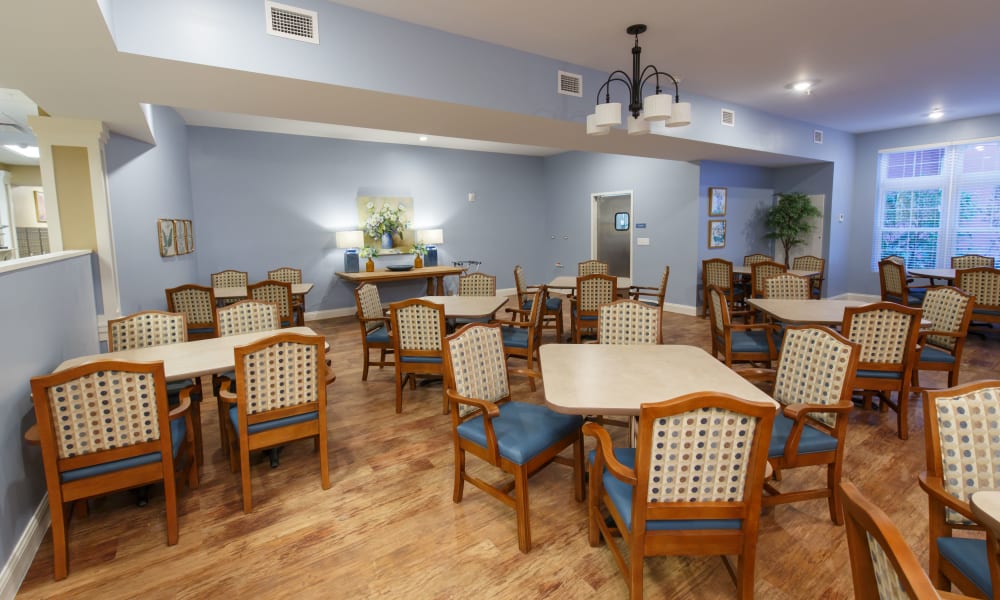 Enjoy your dinner at Keystone Place at Terra Bella's dining room in Land O' Lakes, Florida