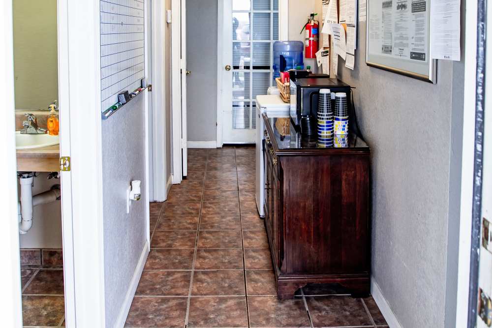 Coffee bar at Whispering Plains Apartments in Guymon, Oklahoma
