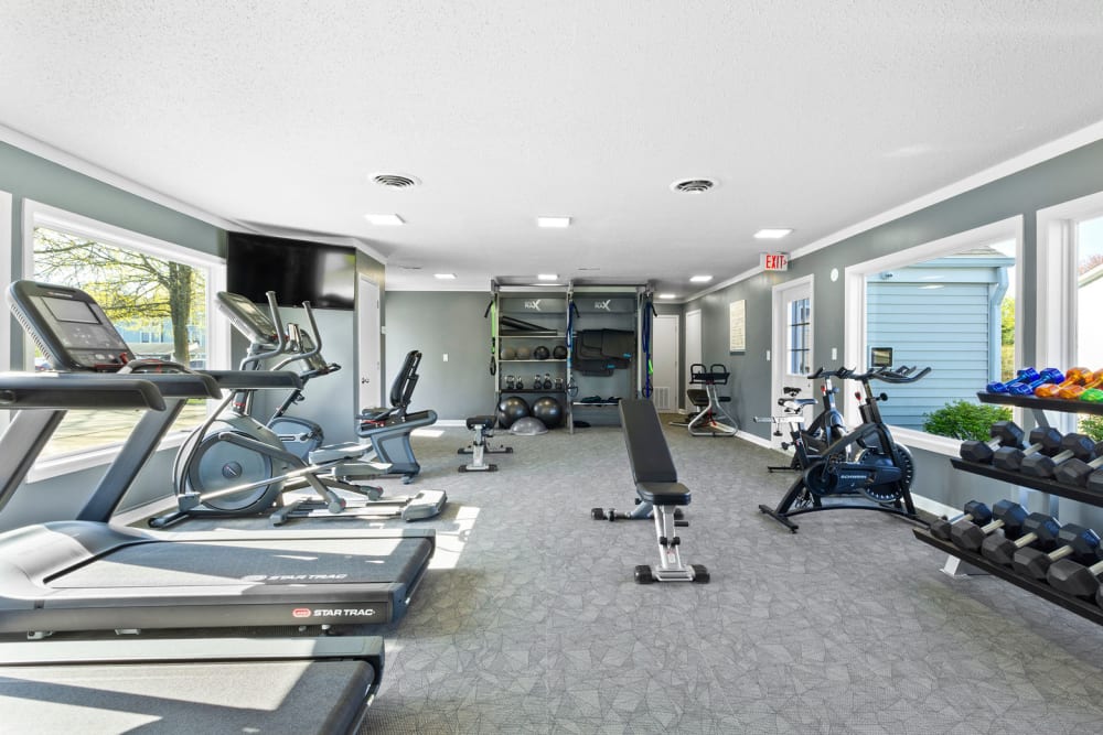 Fitness center at Astoria Park Apartment Homes in Indianapolis, Indiana