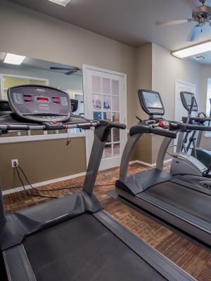 Fitness center at Crown Chase Apartments in Wichita, Kansas