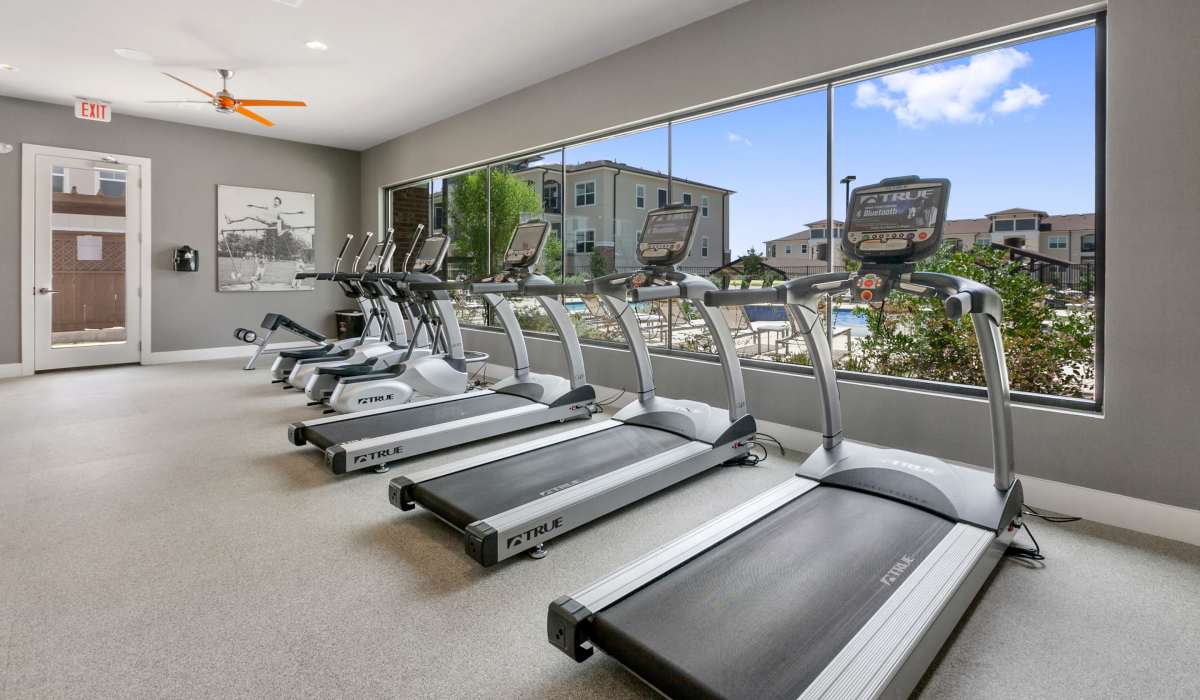 State-of-art fitness center at Sadler House in San Marcos, Texas