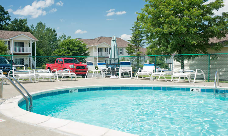 Swimming Pool at Forrest Pointe Apartments and Townhomes in East Greenbush