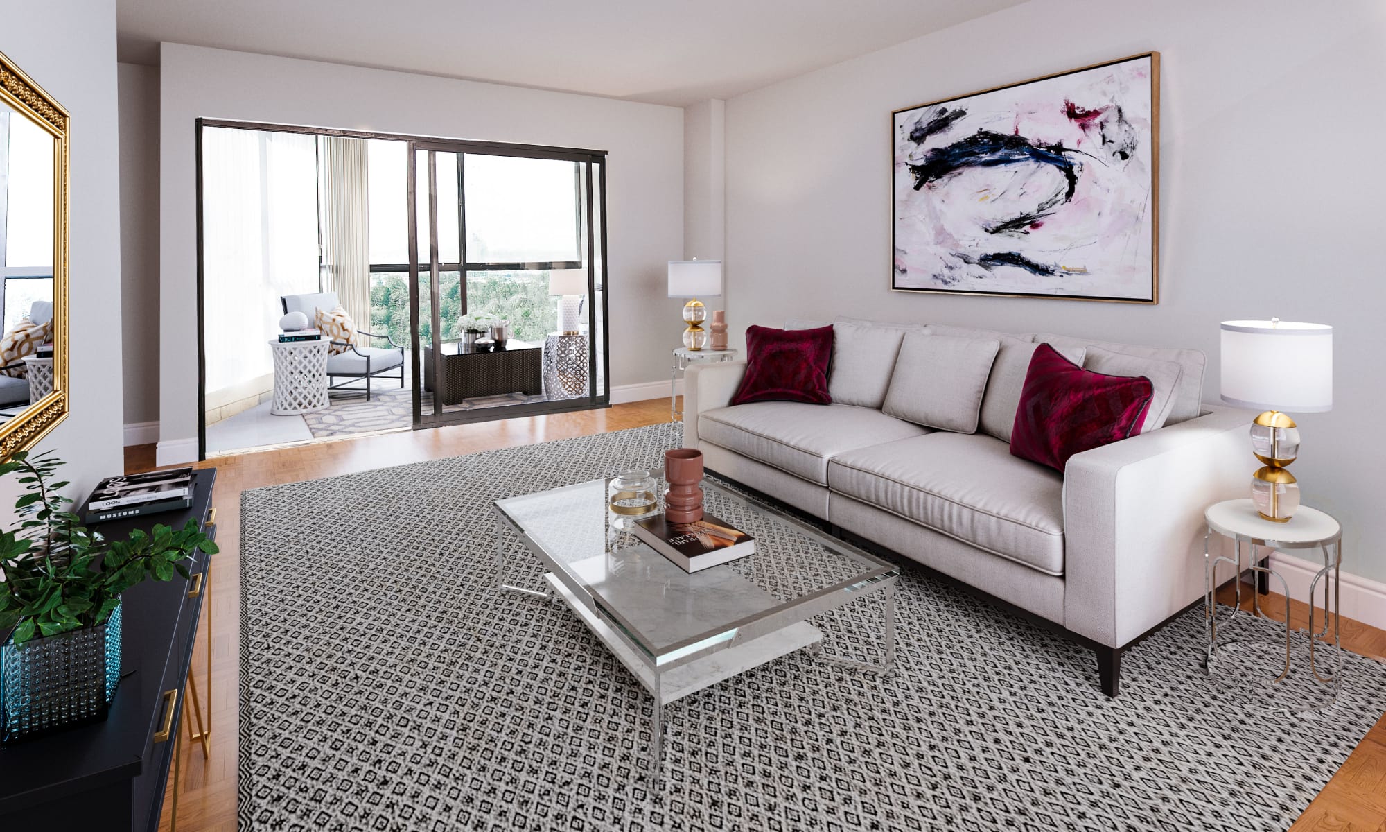 8 Silver Maple Court offers a renovated living room in Brampton, ON