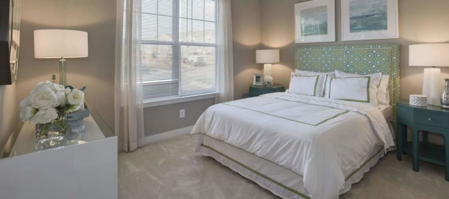 Bedroom at Avanti Luxury Apartments in Bel Air, Maryland