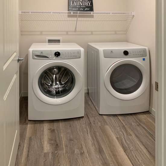 Modern apartments home with washer and dryer at Depot on Main in Zimmerman, Minnesota