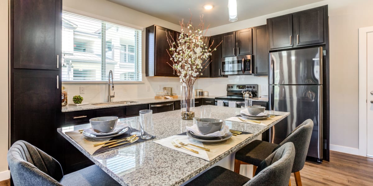 Modern kitchen space at Senita on Cave Creek in Phoenix, Arizona