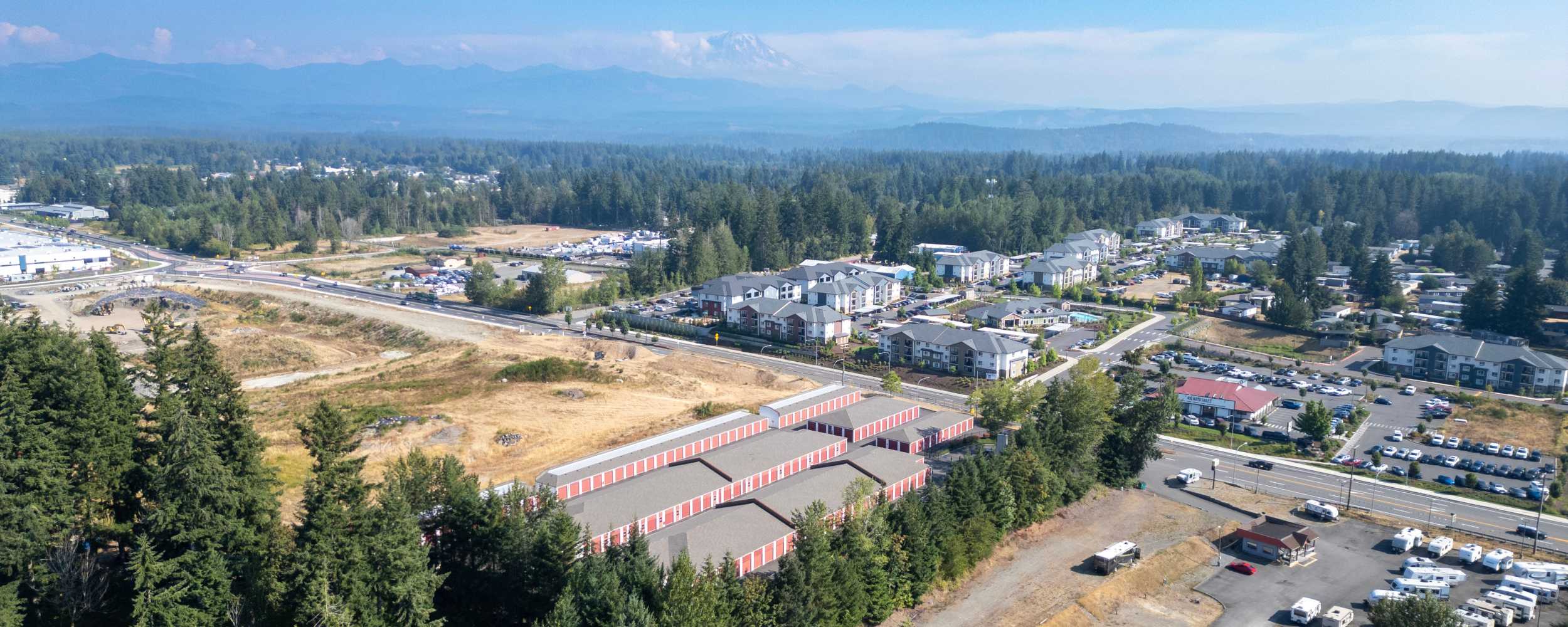Overhead shot at Centennial Storage in Bonney Lake, Washington