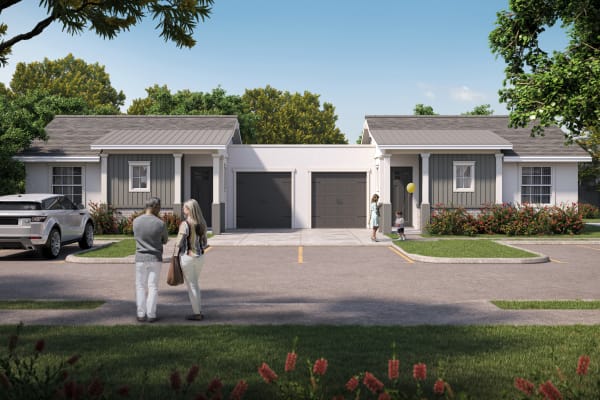 Direct-access garages at Canopy at Cottonwood in Casa Grande, Arizona