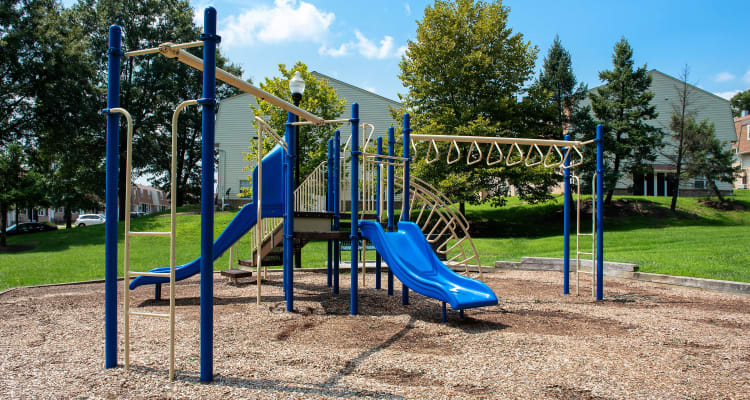 Enjoy spending time outside with family & friends at our Playground at Pleasantview Townhomes in Baltimore, Maryland