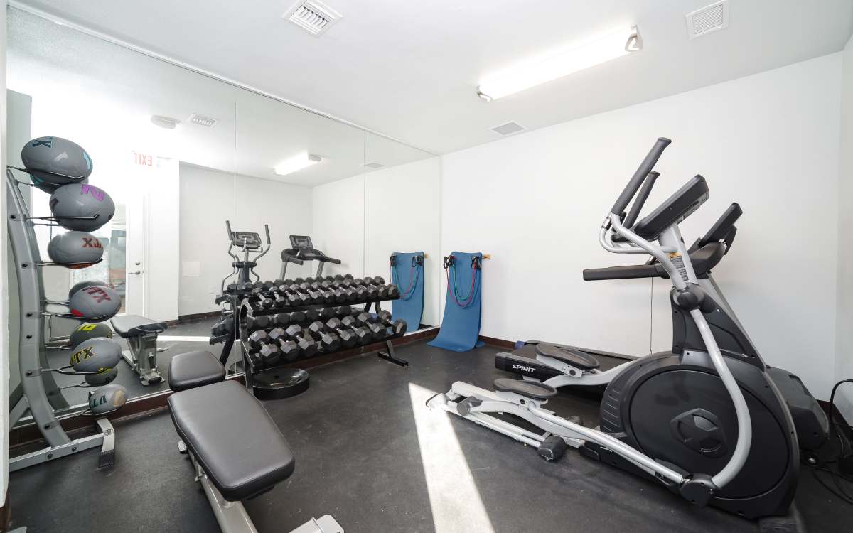 Fitness center at Magnolia Terrace in Tallahassee, Florida
