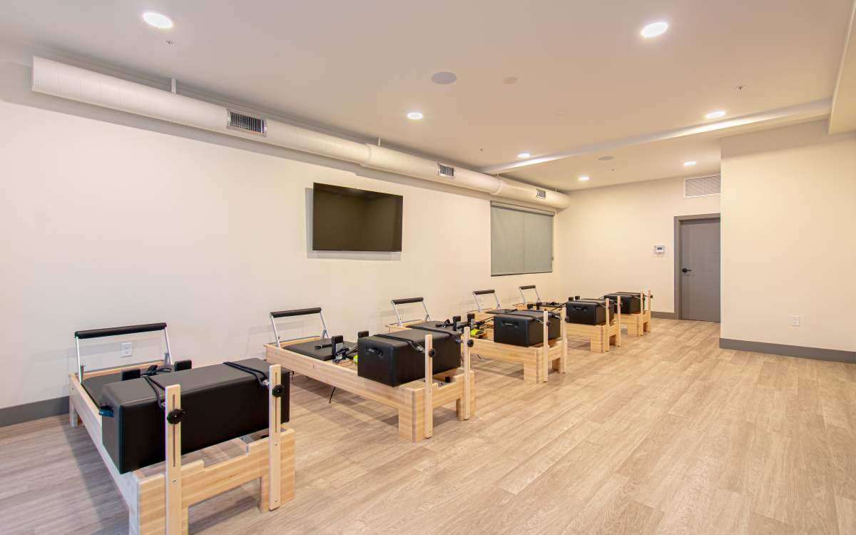 Spacious living room at Stone Village Apartments in Reno, Nevada