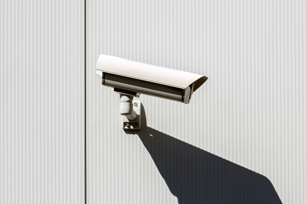 Security camera outside of BuxBear Storage Colorado Springs in Colorado Springs, Colorado