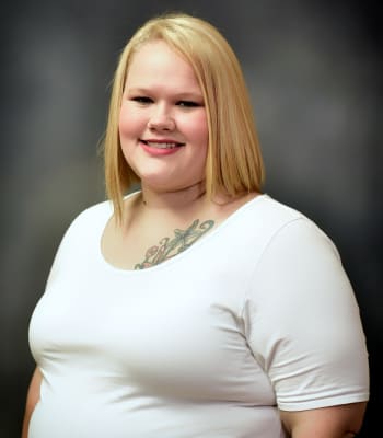 Aly Brown, Activity Coordinator at Garden Place Waterloo in Waterloo, Illinois.