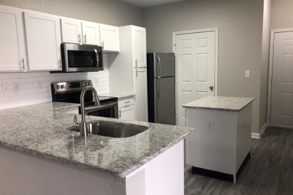 Undermount Sinks in an apartment kitchen at Providence Trail in Mt Juliet, Tennessee