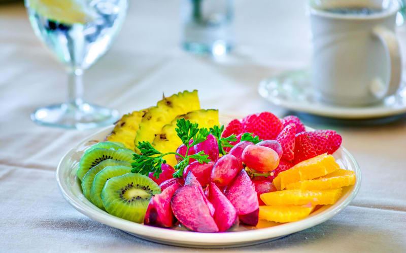 A delicious fresh fruit bowl at Lone Oak Assisted Living in Eugene, Oregon