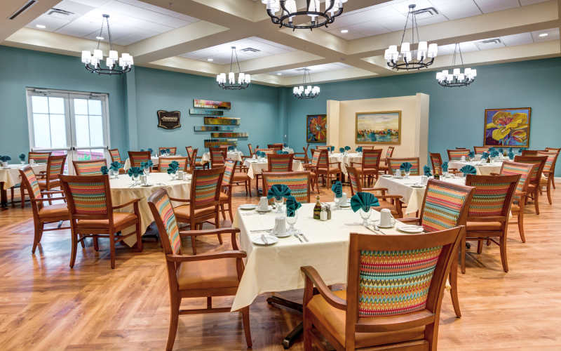 Dining area at Barclay House of Stuart in Stuart,Florida