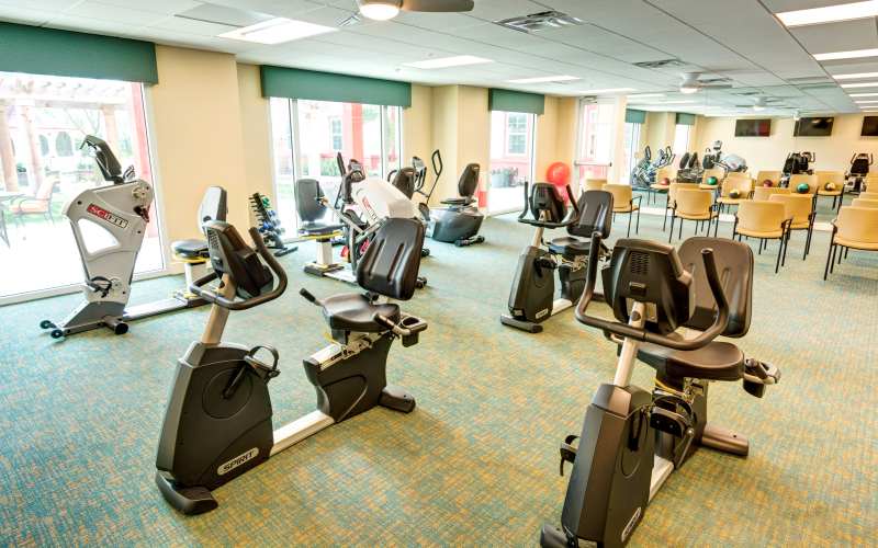 Fitness center at Barclay House of Stuart in Stuart,Florida