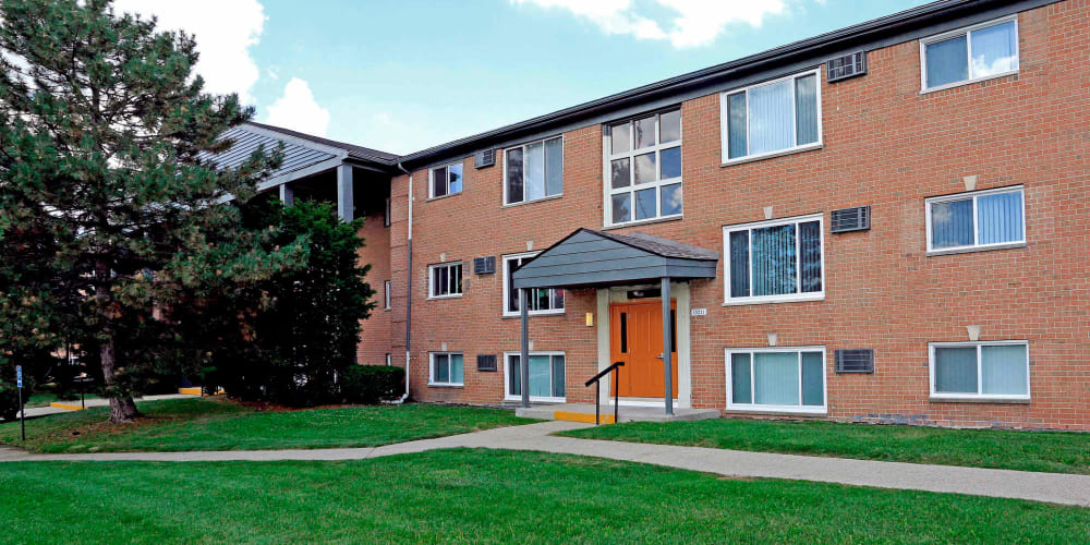 Apartment building at The Loop on Greenfield in Oak Park, Michigan