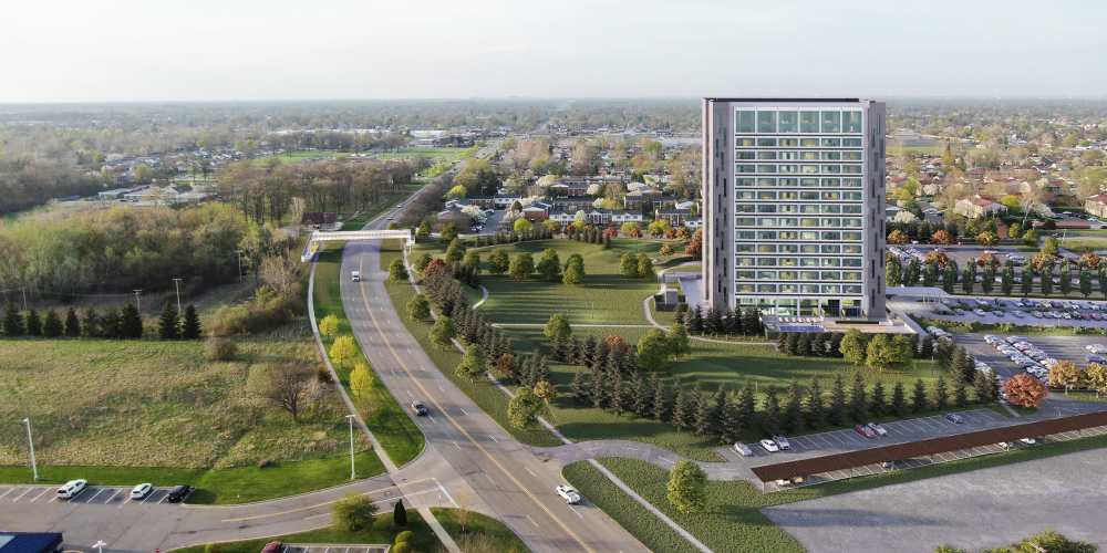 Community view at The Bank Tower in Southgate, Michigan