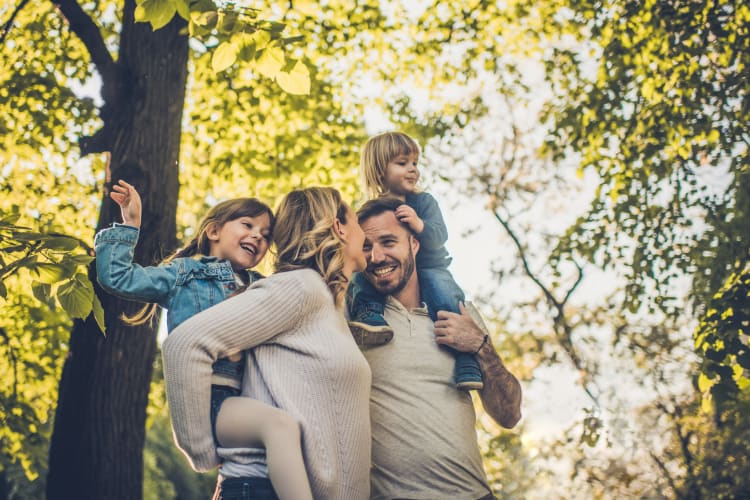 Family enjoying outdoors at Retreat at Stonecrest in Lithonia, Georgia